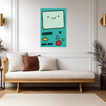 Adventure Time | BMO The Living Video Game | Cartoon Network Poster - Movies & TV Poster