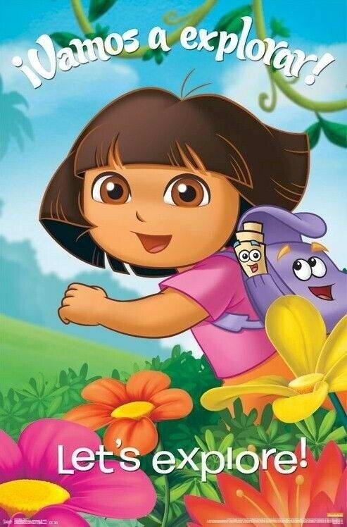 Dora the Explorer | "¡Vámonos a Explorar!" Quote | Nickelodeon Kids Poster - Movies & TV Poster