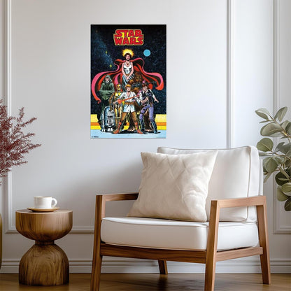 Star Wars Comic Book Art | Classic Trilogy Characters | Retro Style Poster - Movies & TV Poster