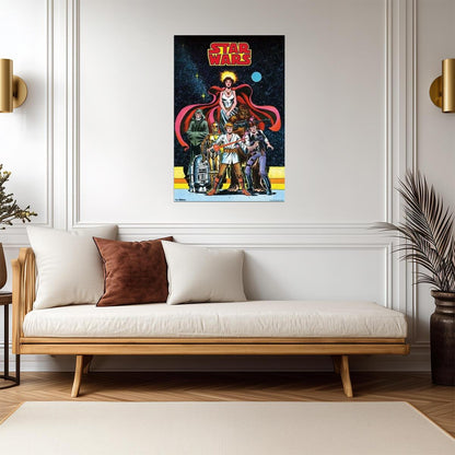 Star Wars Comic Book Art | Classic Trilogy Characters | Retro Style Poster - Movies & TV Poster