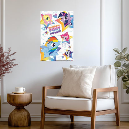 My Little Pony: Friendship Is Magic | Fluttershy Star Power | Kids Cartoon Poster - Movies & TV Poster