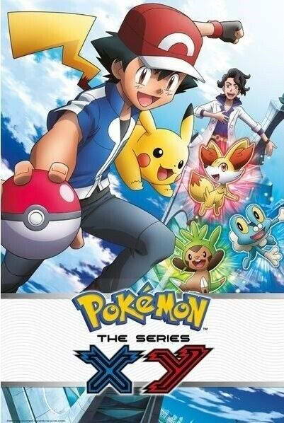 Pokémon XY The Series | Ash and his Pokémon | Kids Anime Poster - Anime Poster