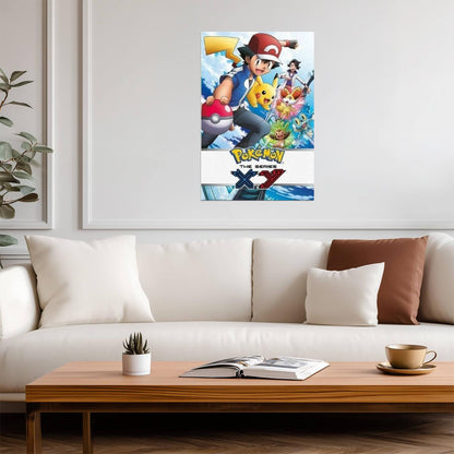 Pokémon XY The Series | Ash and his Pokémon | Kids Anime Poster - Anime Poster