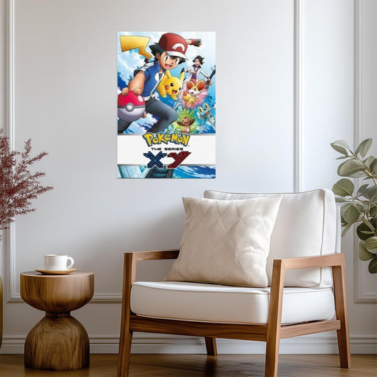 Pokémon XY The Series | Ash and his Pokémon | Kids Anime Poster - Anime Poster