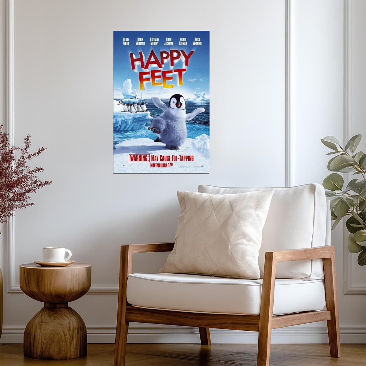Happy Feet | Mumble the Tapping Penguin | Animated Movie Poster - Movies & TV Poster