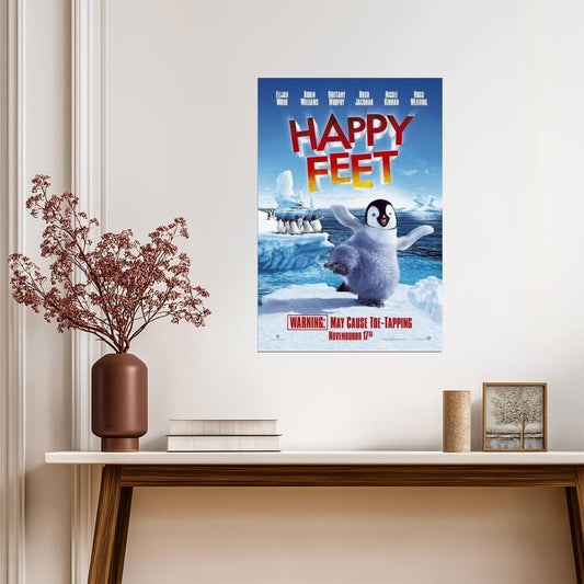 Happy Feet | Mumble the Tapping Penguin | Animated Movie Poster - Movies & TV Poster