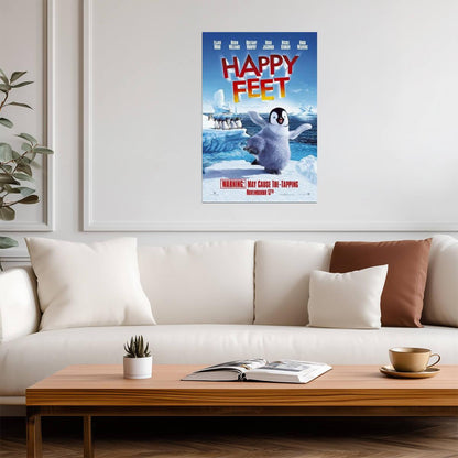Happy Feet | Mumble the Tapping Penguin | Animated Movie Poster - Movies & TV Poster