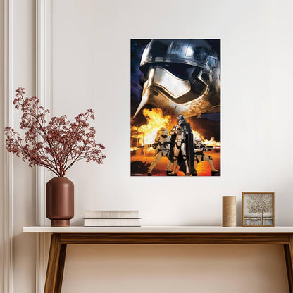 Star Wars: The Force Awakens | Captain Phasma & Stormtrooper Helmets | Movie Poster - Movies & TV Poster
