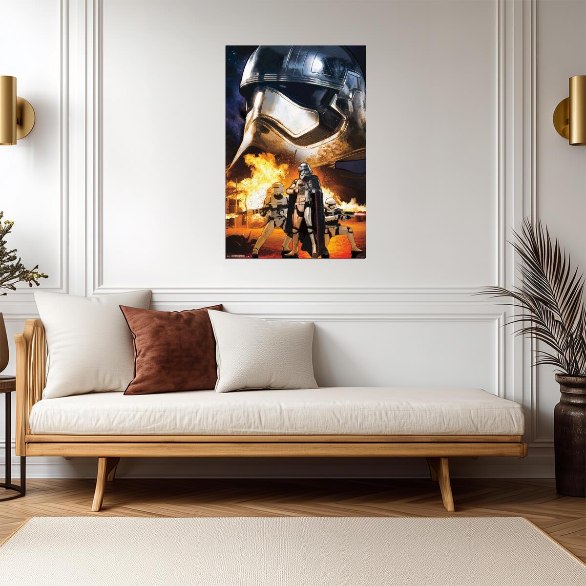 Star Wars: The Force Awakens | Captain Phasma & Stormtrooper Helmets | Movie Poster - Movies & TV Poster