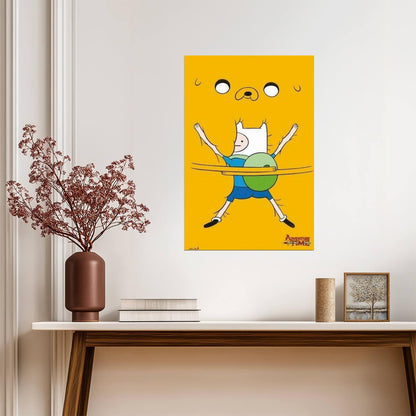 Adventure Time | Finn & Jake Bro Hug | Cartoon Network Friendship Poster - Movies & TV Poster