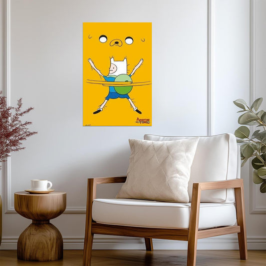 Adventure Time | Finn & Jake Bro Hug | Cartoon Network Friendship Poster - Movies & TV Poster