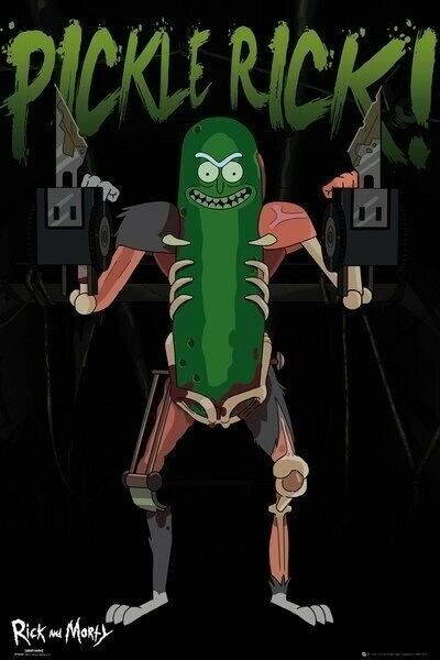 Rick and Morty | Pickle Rick! | Adult Swim Cartoon Poster - Movies & TV Poster