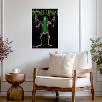 Rick and Morty | Pickle Rick! | Adult Swim Cartoon Poster - Movies & TV Poster
