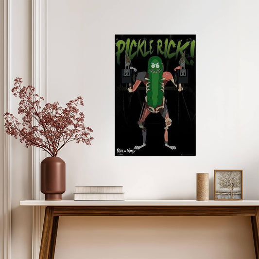 Rick and Morty | Pickle Rick! | Adult Swim Cartoon Poster - Movies & TV Poster