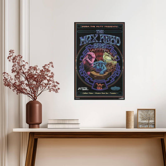 Star Wars | Jabba the Hutt presents The Max Rebo Band | Sci-Fi Music Poster - Movies & TV Poster