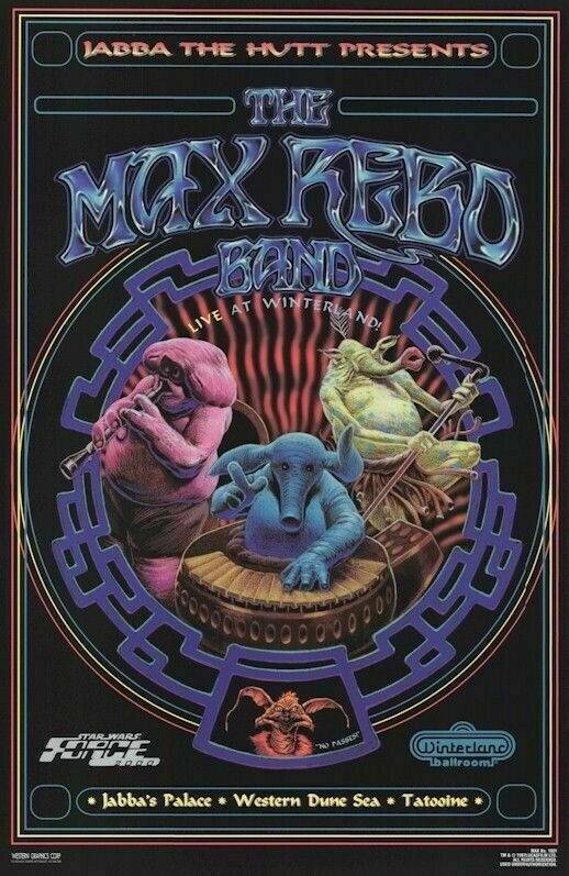Star Wars | Jabba the Hutt presents The Max Rebo Band | Sci-Fi Music Poster - Movies & TV Poster