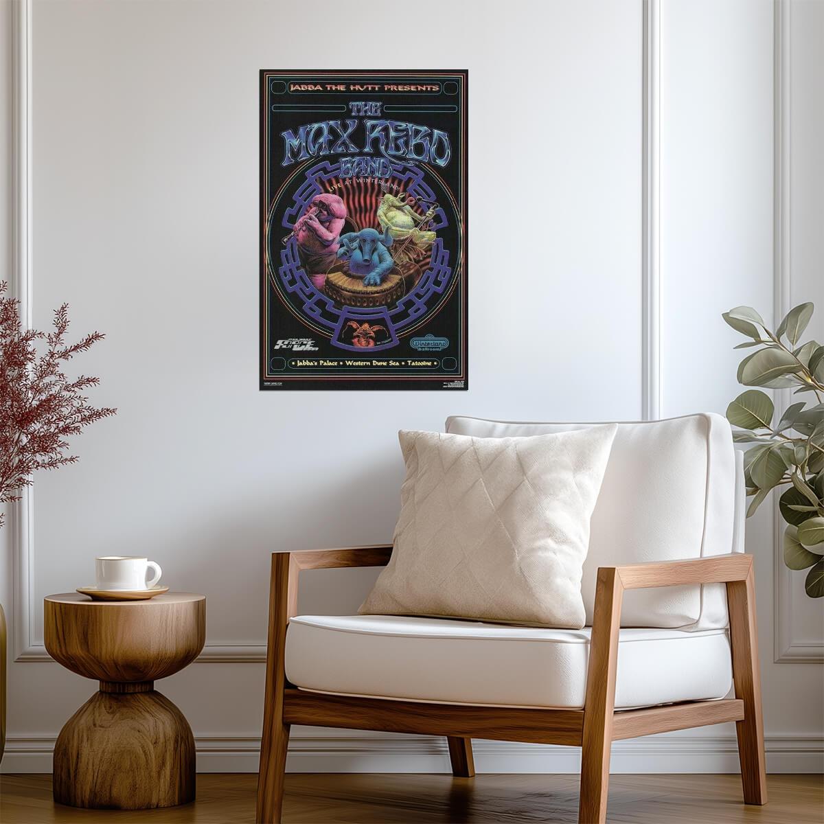 Star Wars | Jabba the Hutt presents The Max Rebo Band | Sci-Fi Music Poster - Movies & TV Poster