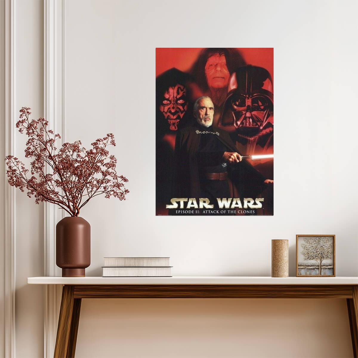 Star Wars: Attack of the Clones | Count Dooku & The Sith Lords | Villain Poster - Movies & TV Poster