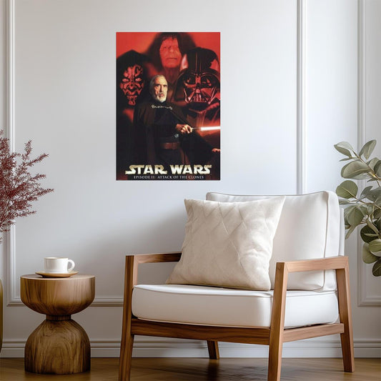 Star Wars: Attack of the Clones | Count Dooku & The Sith Lords | Villain Poster - Movies & TV Poster