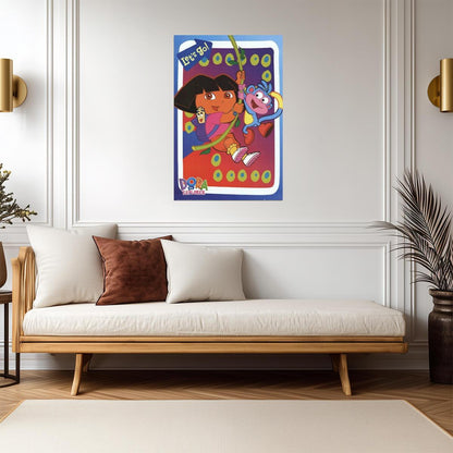 Dora the Explorer | "Let's Go!" Swing Poster | Nickelodeon Kids Cartoon - Movies & TV Poster