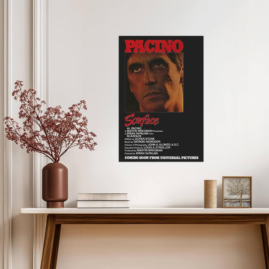 Scarface | Al Pacino as Tony Montana | Classic Gangster Movie Poster - Movies & TV Poster