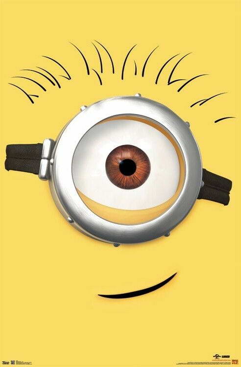 Despicable Me 2 | Close-up Minion Eye | Animated Movie Poster - Movies & TV Poster