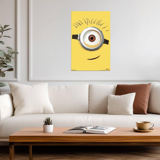 Despicable Me 2 | Close-up Minion Eye | Animated Movie Poster - Movies & TV Poster
