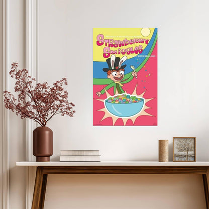 Rick and Morty | Strawberry Smiggles Cereal Box | Adult Swim Cartoon Poster - Movies & TV Poster
