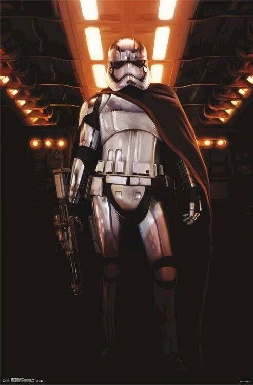 Star Wars: The Force Awakens | Captain Phasma with Cape | Sci-Fi Movie Poster - Movies & TV Poster
