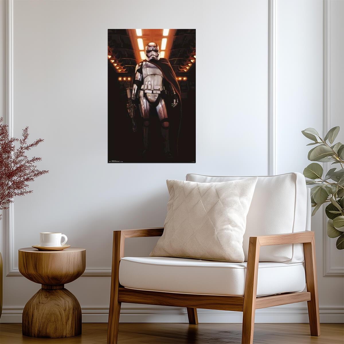 Star Wars: The Force Awakens | Captain Phasma with Cape | Sci-Fi Movie Poster - Movies & TV Poster