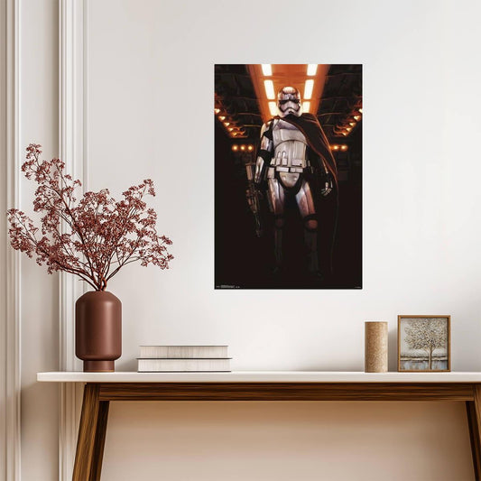 Star Wars: The Force Awakens | Captain Phasma with Cape | Sci-Fi Movie Poster - Movies & TV Poster