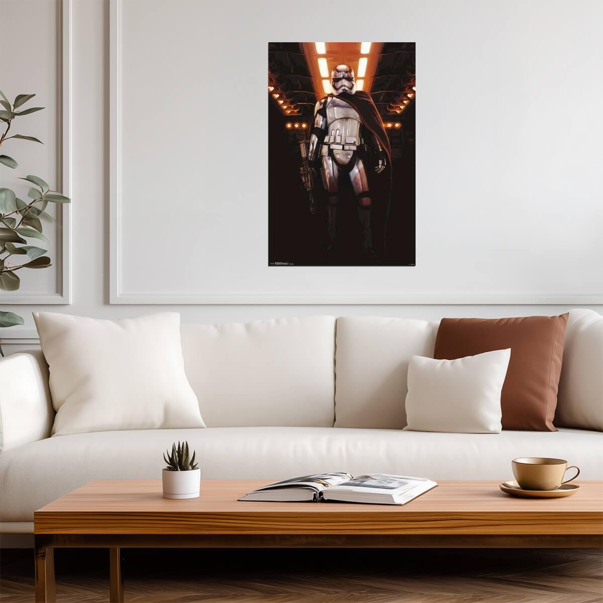 Star Wars: The Force Awakens | Captain Phasma with Cape | Sci-Fi Movie Poster - Movies & TV Poster