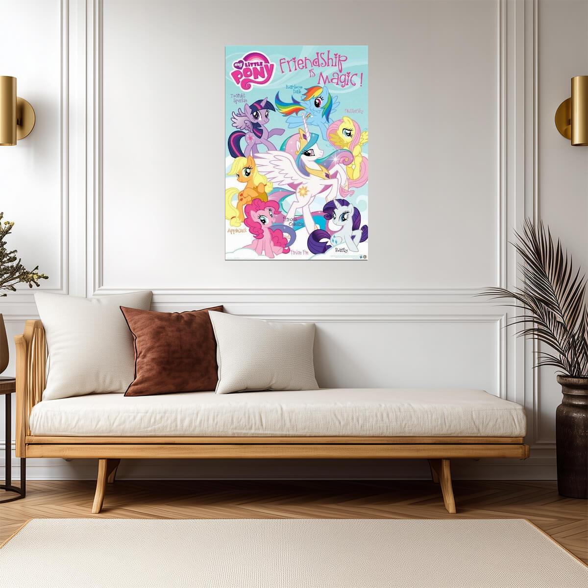 My Little Pony: Friendship Is Magic | Applejack & Pinkie Pie | Kids Cartoon Poster - Movies & TV Poster