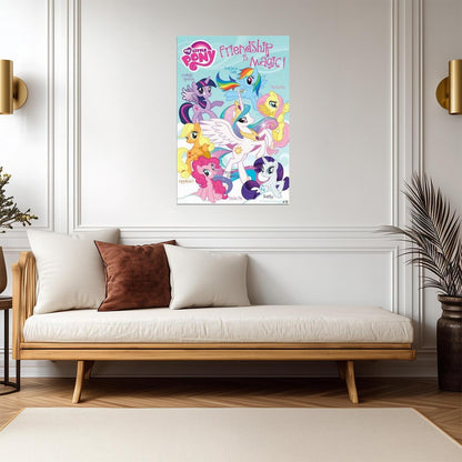 My Little Pony: Friendship Is Magic | Applejack & Pinkie Pie | Kids Cartoon Poster - Movies & TV Poster