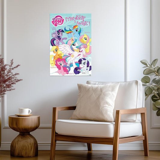 My Little Pony: Friendship Is Magic | Applejack & Pinkie Pie | Kids Cartoon Poster - Movies & TV Poster