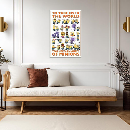 Despicable Me | Army of Minions Taking Over The World | Animated Movie Poster - Movies & TV Poster