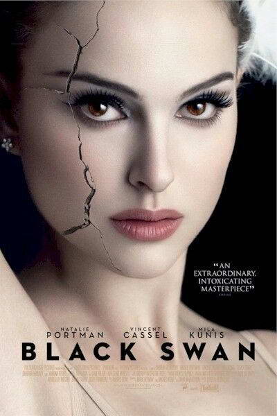 Black Swan | Natalie Portman Cracked Face | Psychological Thriller Poster - Movies & TV Poster