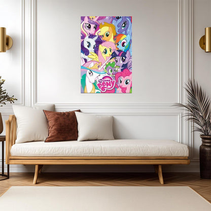 My Little Pony: Friendship Is Magic | Ten Ponies Collage | Kids Cartoon Poster - Movies & TV Poster