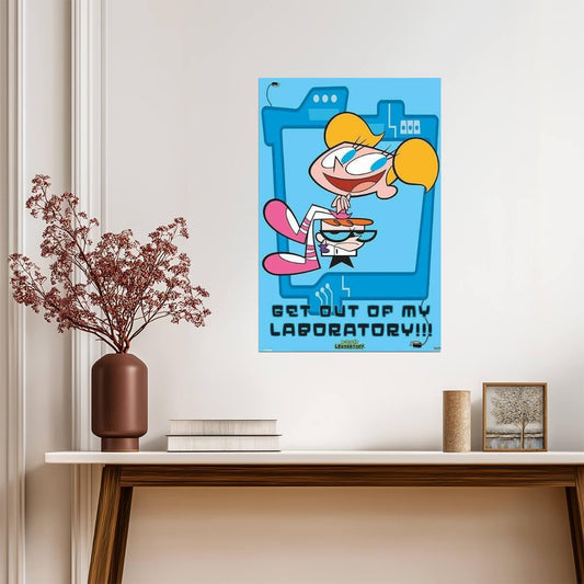 Dexter's Laboratory | "Get Out of My Laboratory!" Quote | Dexter vs DeeDee Poster - Movies & TV Poster