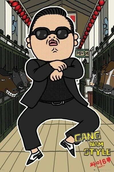 PSY Gangnam Style | K-Pop Music Dance Poster - Music Poster