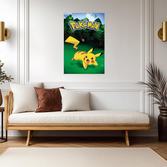 Pokémon | Pikachu Catch Poster | Kids Anime Wall Art - Anime Poster