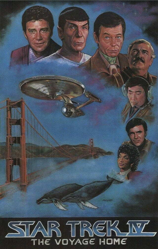 Star Trek IV: The Voyage Home | Golden Gate Bridge Poster | Classic Sci-Fi Movie - Movies & TV Poster