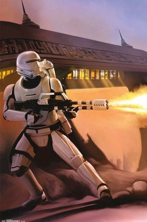 Star Wars: The Force Awakens | Stormtroopers Firing Blasters | Sci-Fi Action Poster - Movies & TV Poster