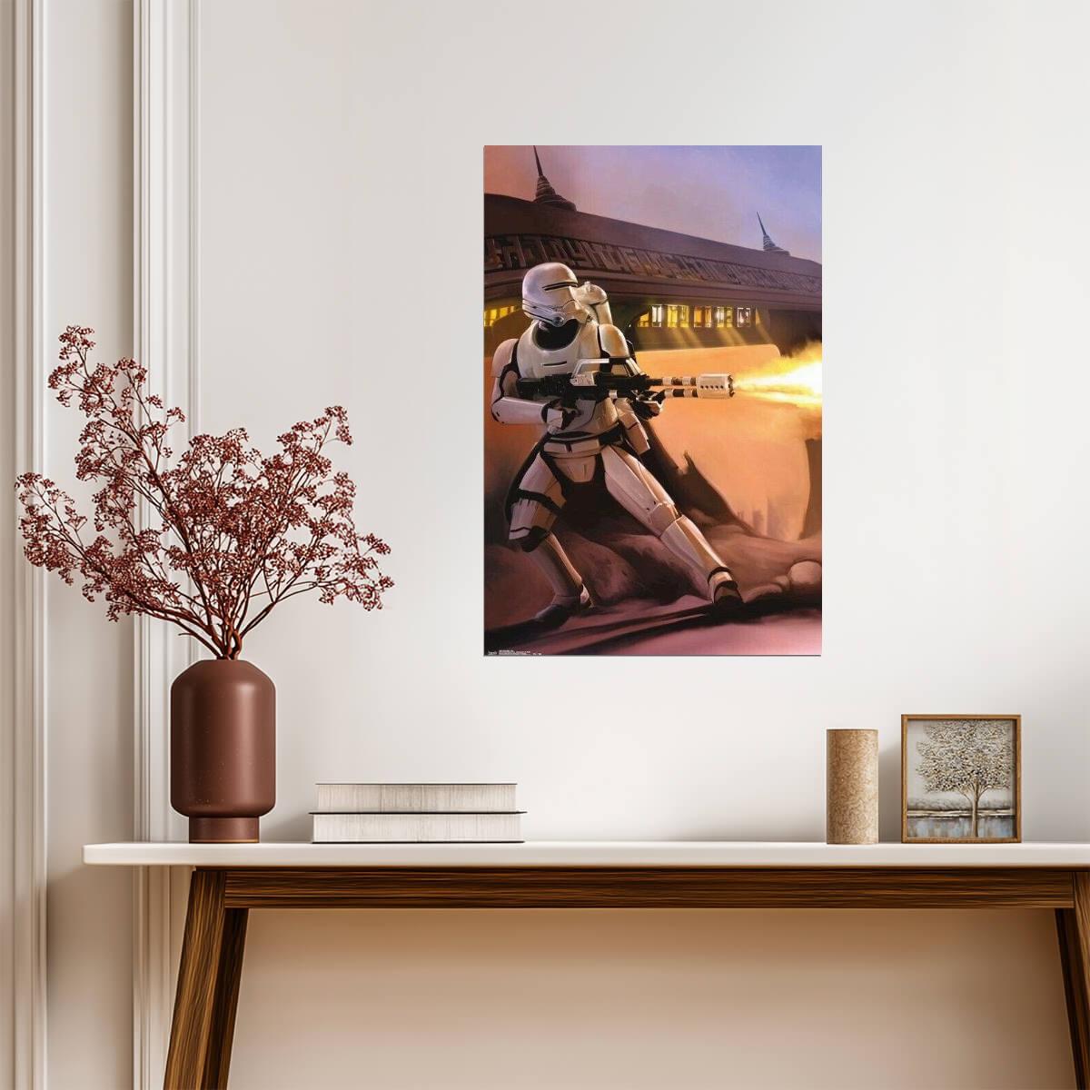 Star Wars: The Force Awakens | Stormtroopers Firing Blasters | Sci-Fi Action Poster - Movies & TV Poster