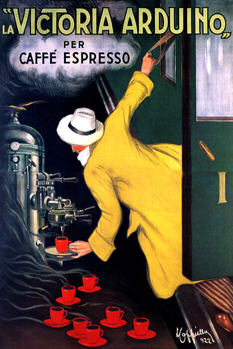 Victoria Arduino Espresso Poster | Vintage Italian Coffee Machine Ad