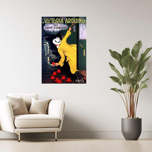 Victoria Arduino Espresso Poster | Vintage Italian Coffee Machine Ad