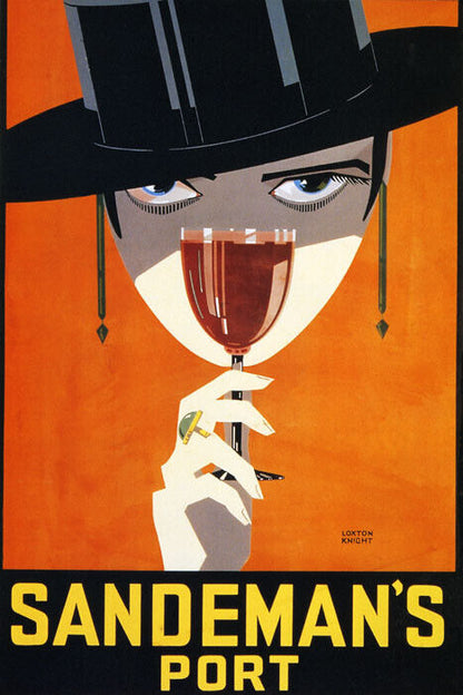 Sandeman’s Port Poster | Vintage Portuguese Wine Advertisement