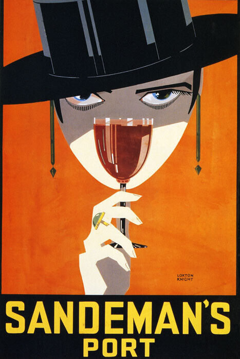 Sandeman’s Port Poster | Vintage Portuguese Wine Advertisement