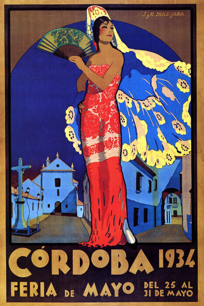 Córdoba 1934 | Vintage Spanish Flamenco Dance Festival Poster