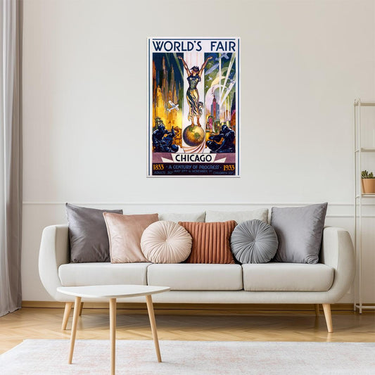 Chicago 1933 World’s Fair | Century of Progress Vintage Poster